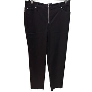 I.N.C. International Concepts Women's Exposed-Zip‎ Straight-Leg Jeans 18